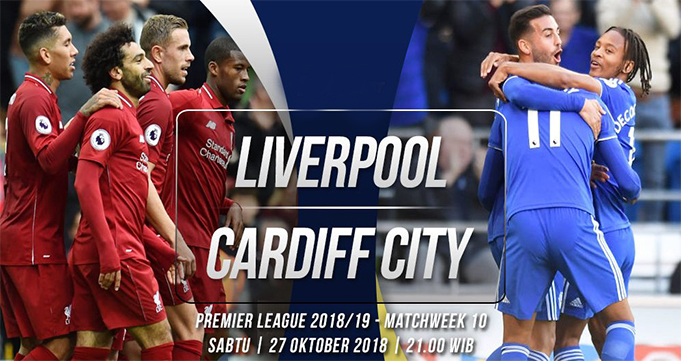 Prediksi Bola Liverpool Vs Cardiff City 27 Oktober 2018