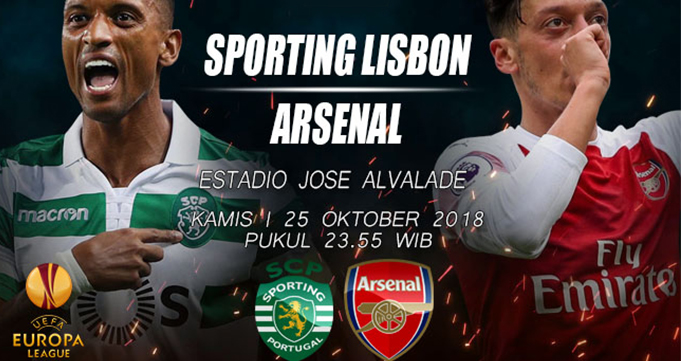 Prediksi Bola Sporting Lisbon Vs Arsenal 26 Oktober 2018