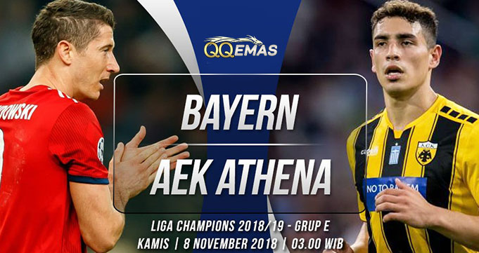Prediksi Bola Bayern Vs AEK 8 Oktober 2018